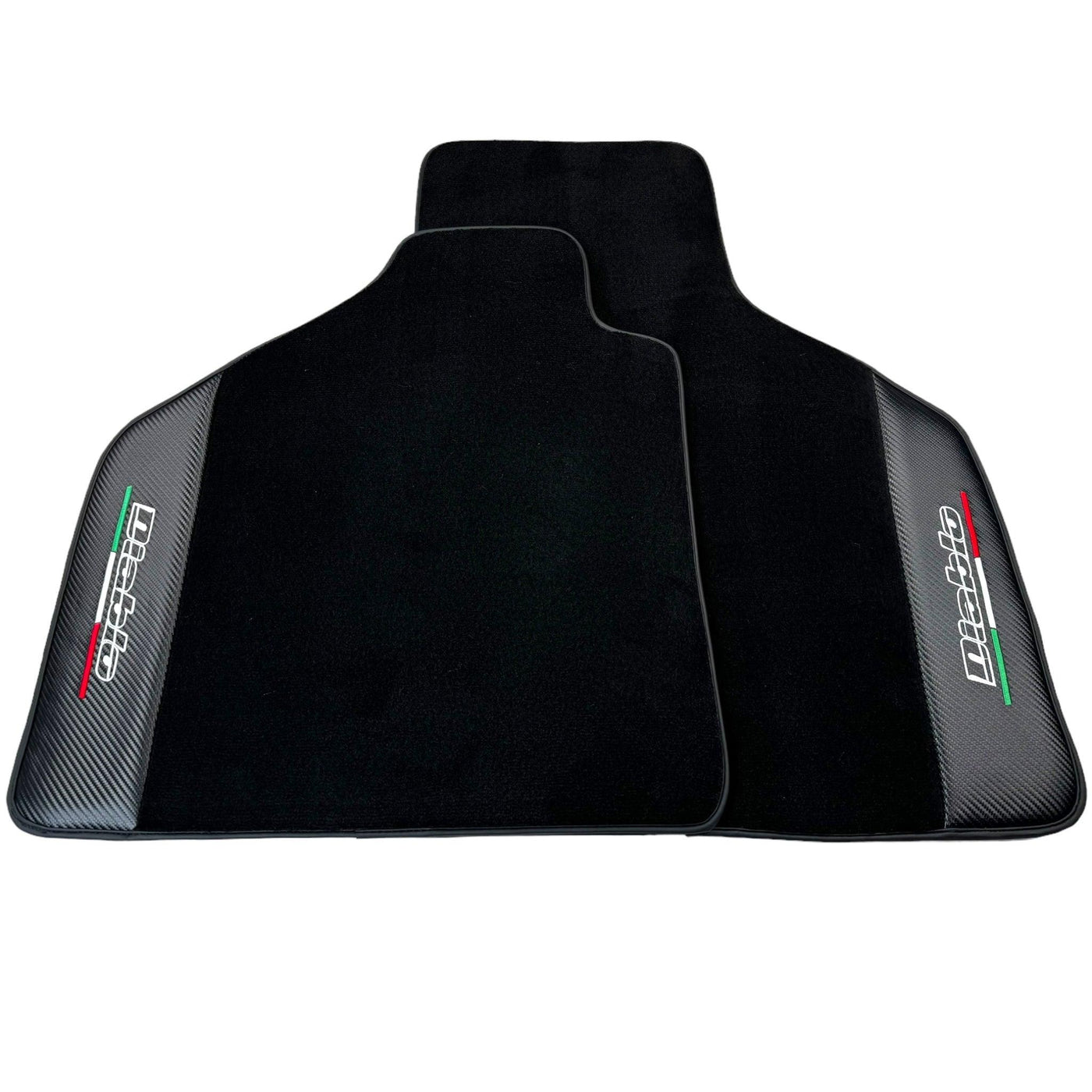 Black Floor Mats for Lamborghini Diablo (1990-2001) with Carbon Fiber - AutoWin