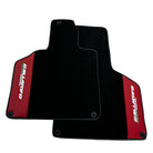 Black Floor Mats for Lamborghini Gallardo With Red Leather - AutoWin