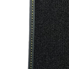 Black Floor Mats for Lamborghini Gallardo With Yellow Alcantara Leather - AutoWin