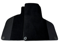 Black Floor Mats for Lamborghini Huracan EVO (2019-2024) with Black Alcantara Leather