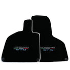 Custom Black Floor Mats for Lamborghini Huracan STO - White Trim