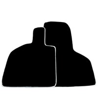 Black Carpet Floor Mats for Lamborghini Huracan STO | White Trim