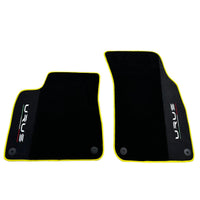 Black Floor Mats For Lamborghini Urus With Alcantara Leather - AutoWin