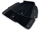 Black Floor Mats For Lamborghini Urus With Alcantara Leather - AutoWin
