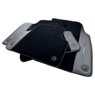 Black Floor Mats for Lamborghini Urus With Dark Gray Leather - AutoWin