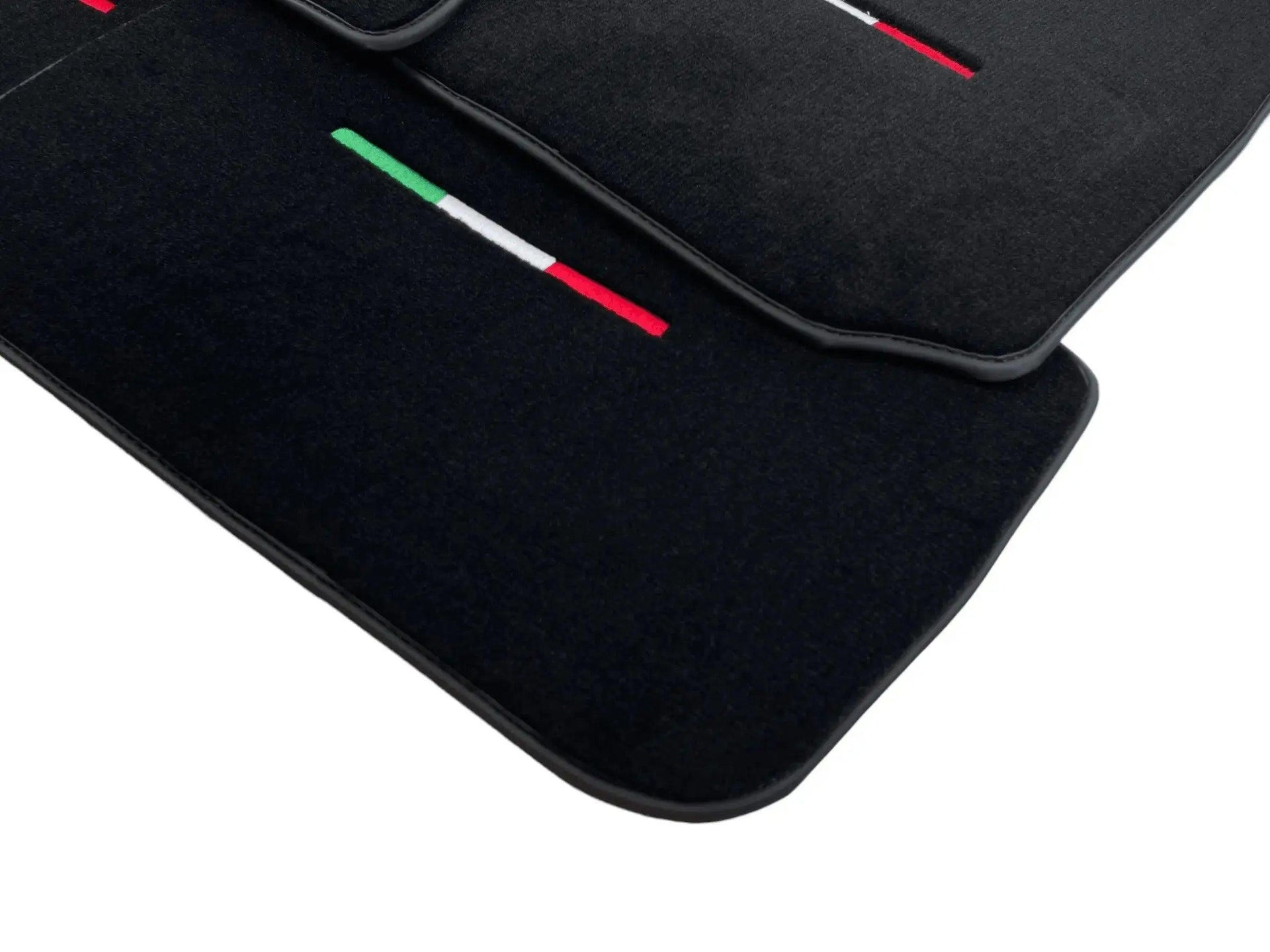 Black Floor Mats For Maserati Coupé (2001-2007) Italy Edition - AutoWin