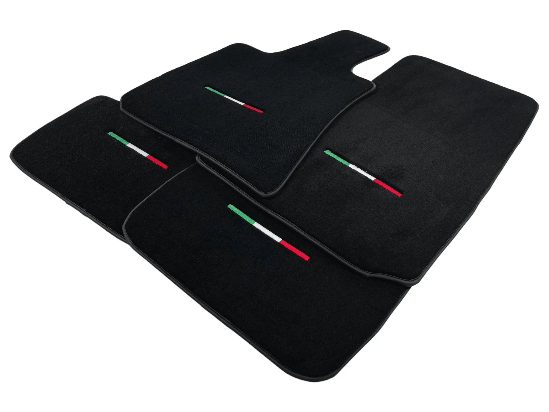 Black Floor Mats For Maserati Ghibli 2013-2022 Italy Edition - AutoWin