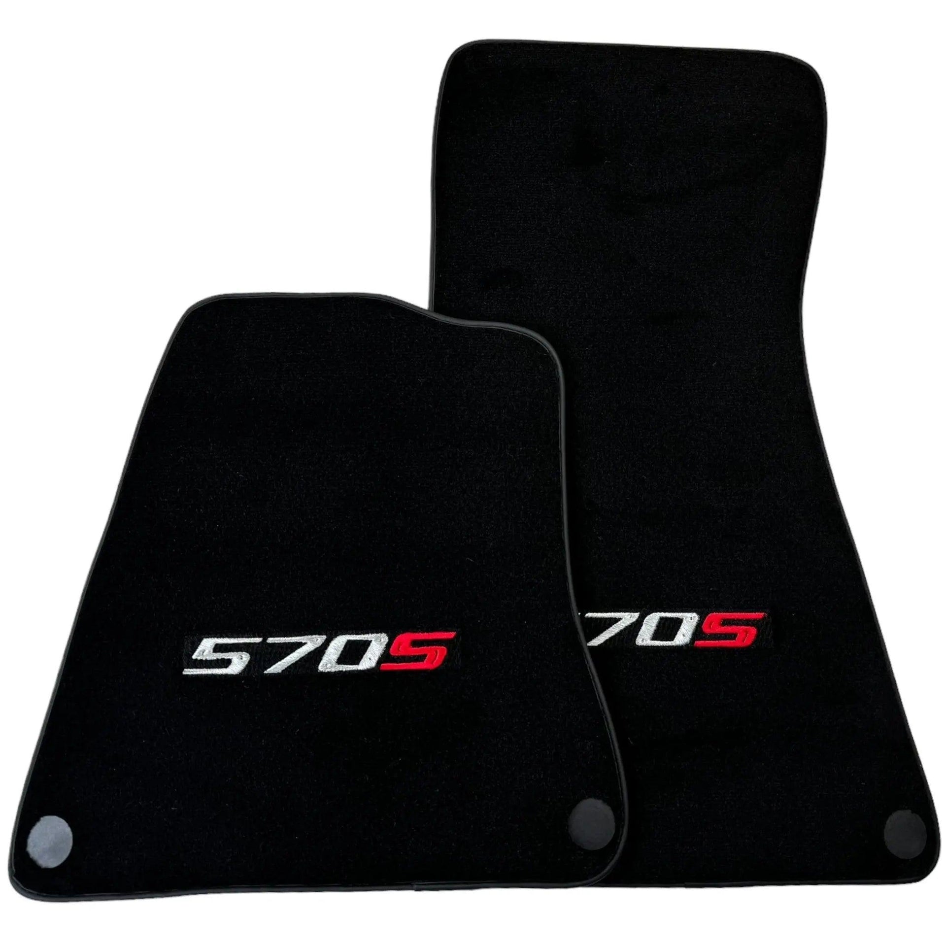 Black Floor Mats for McLaren 570S Tailored Carpets Set AutoWin - AutoWin