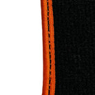 Black Floor Mats for McLaren 600 LT (2018-2020) With Orange Trim - AutoWin