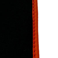 Black Floor Mats for McLaren 600 LT (2018-2020) With Orange Trim - AutoWin