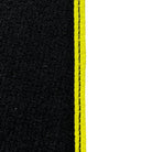 Black Floor Mats for McLaren 600 LT (2018-2020) With Yellow Trim - AutoWin