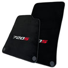Black Floor Mats for McLaren 720S Tailored Carpets Set AutoWin - AutoWin