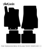 Black Floor Mats For Mercedes Benz B-Class T245 (2005-2011) | Limited Edition - AutoWin