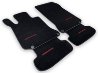 Black Floor Mats For Mercedes Benz C-Class A205 Convertible (2016-2018) | Limited Edition - AutoWin