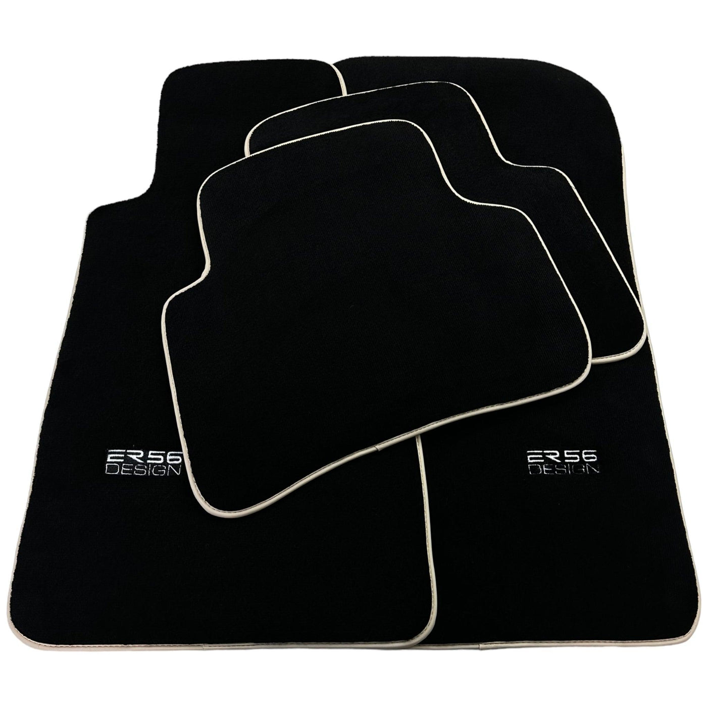 Black Floor Mats For Mercedes-Benz C Class W202 (1993-2000) ER56 Design - AutoWin