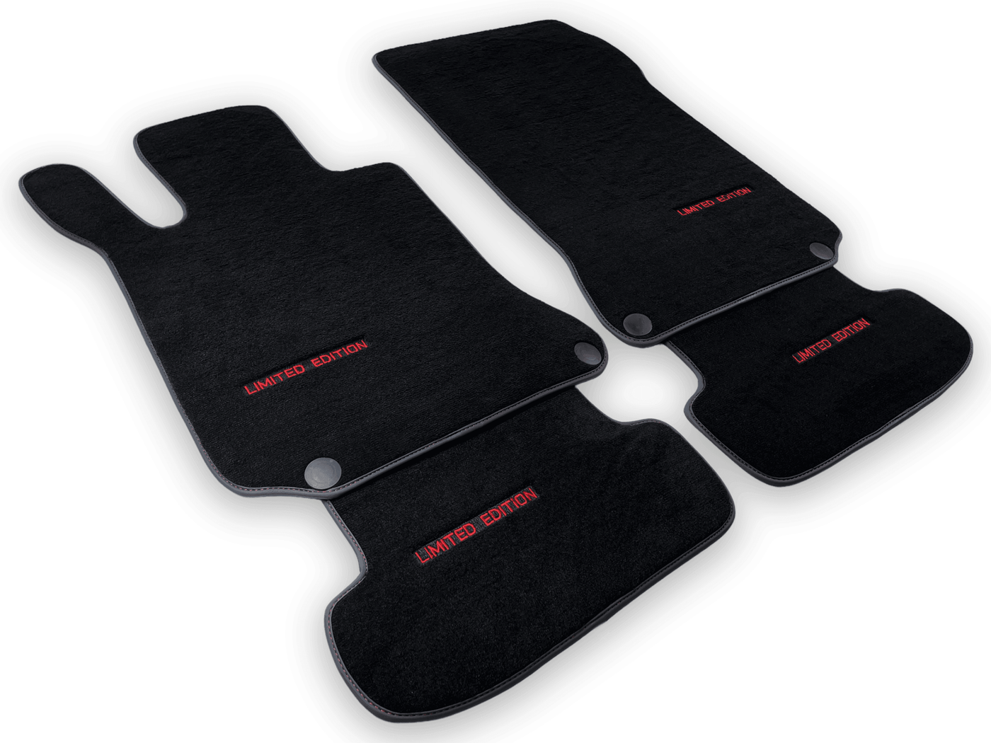 Black Floor Mats For Mercedes Benz C-Class W202 Sedan (1993-2000) | Limited Edition - AutoWin