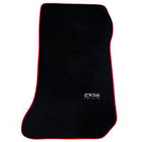 Black Floor Mats For Mercedes-Benz C Class W204 Coupe 2012-2015 ER56 Design with Red Trim - AutoWin