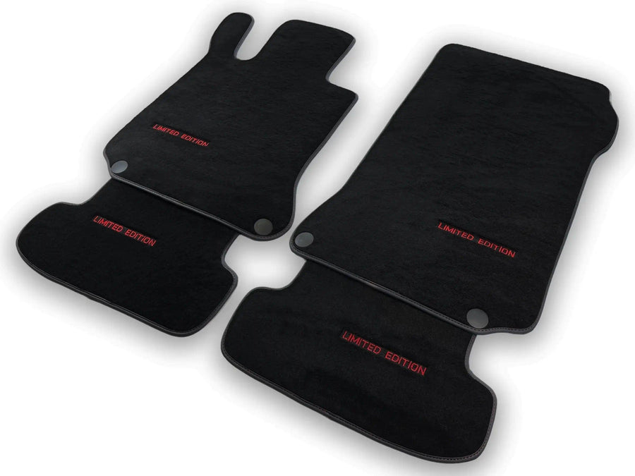 Black Floor Mats For Mercedes Benz E-Class C238 Coupe (2017-2023) | Limited Edition - AutoWin