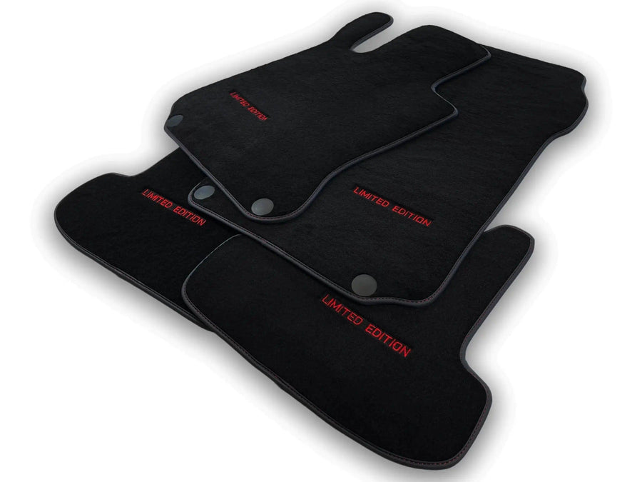 Black Floor Mats For Mercedes Benz E-Class C238 Coupe (2017-2023) | Limited Edition - AutoWin