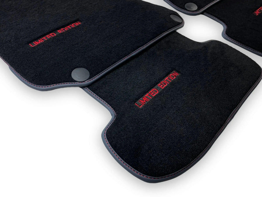 Black Floor Mats For Mercedes Benz E-Class C238 Coupe (2017-2023) | Limited Edition - AutoWin