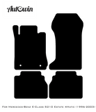 Black Floor Mats For Mercedes Benz E-Class S210 Estate 4Matic (1996-2003) | Limited Edition - AutoWin
