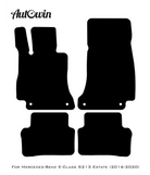 Black Floor Mats For Mercedes Benz E-Class S213 Estate (2016-2020) | Limited Edition - AutoWin