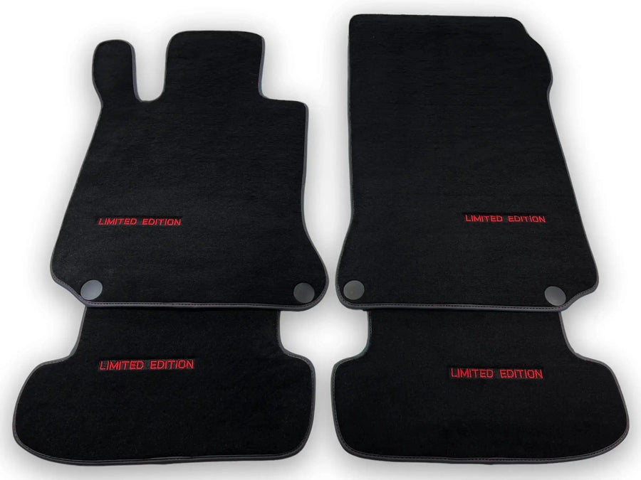 Black Floor Mats For Mercedes Benz E-Class W211 Sedan 4Matic (2002-2009) | Limited Edition - AutoWin