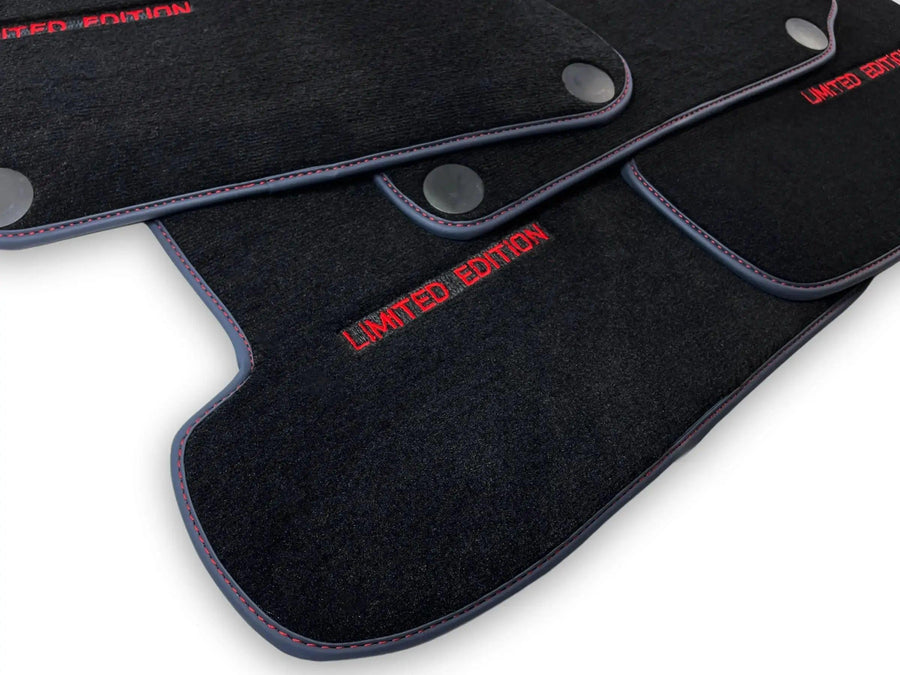 Black Floor Mats For Mercedes Benz E-Class W213 Sedan (2020-2023) Hybrid | Limited Edition - AutoWin