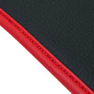 Black Floor Mats for Mercedes Benz E-Class W213 Sedan (2020-2023) Hybrid | Red Trim - AutoWin