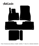 Black Floor Mats For Mercedes Benz EQS-Class X296 (2022-2023) | Limited Edition - AutoWin