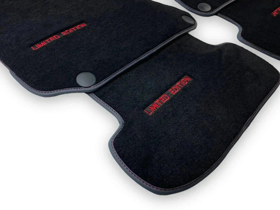 Black Floor Mats For Mercedes Benz GLC-Class X253 SUV (2016-2019) Hybrid | Limited Edition - AutoWin