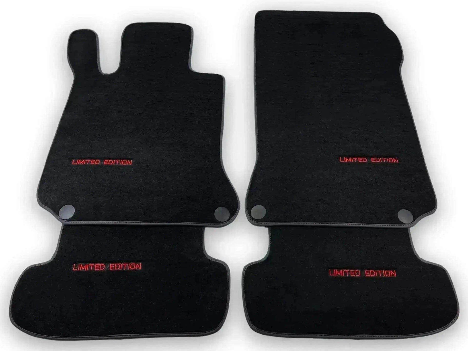 Black Floor Mats For Mercedes Benz GLK-Class X204 (2012-2015) | Limited Edition - AutoWin