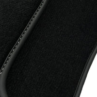 Black Floor Mats for Mercedes-Benz R107/C107 Coupe (1971-1989) - AutoWin