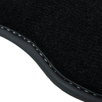 Black Floor Mats for Mercedes-Benz R107/C107 Coupe (1971-1989) - AutoWin