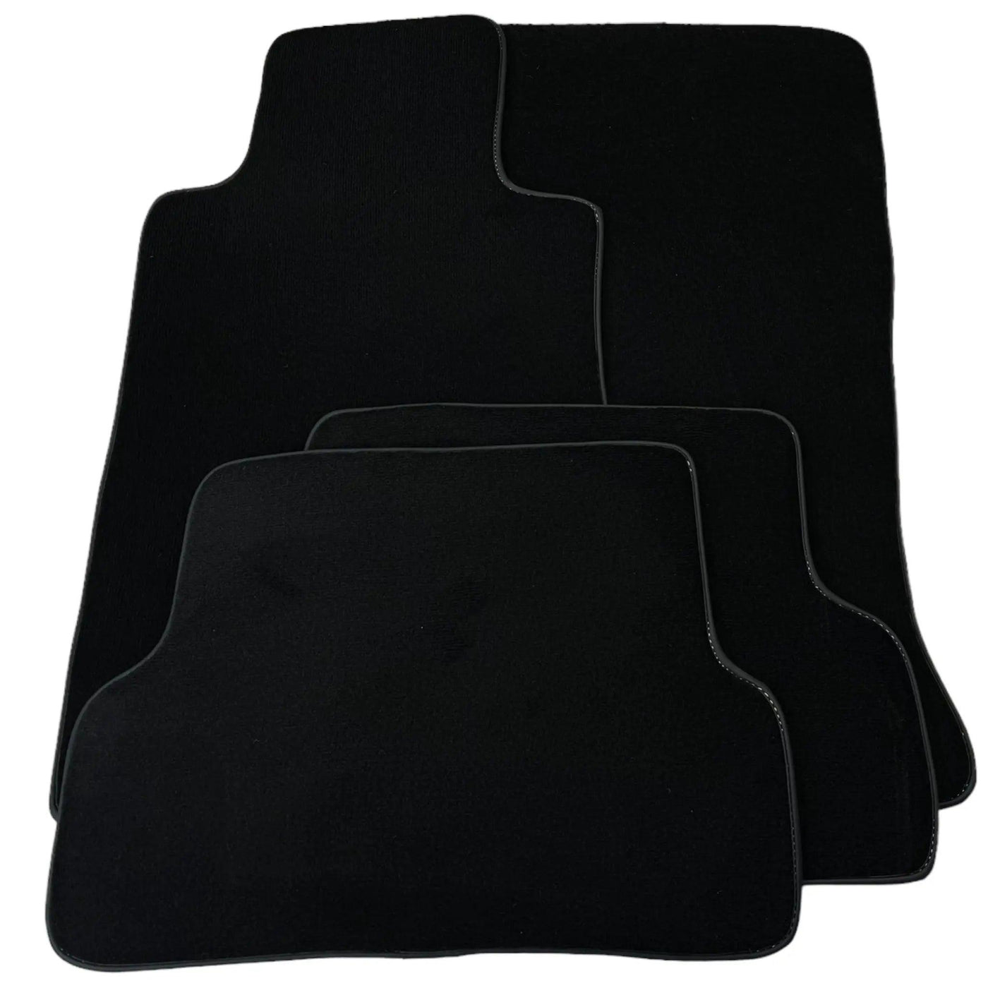 Black Floor Mats for Mercedes-Benz R107/C107 Coupe (1971-1989) - AutoWin