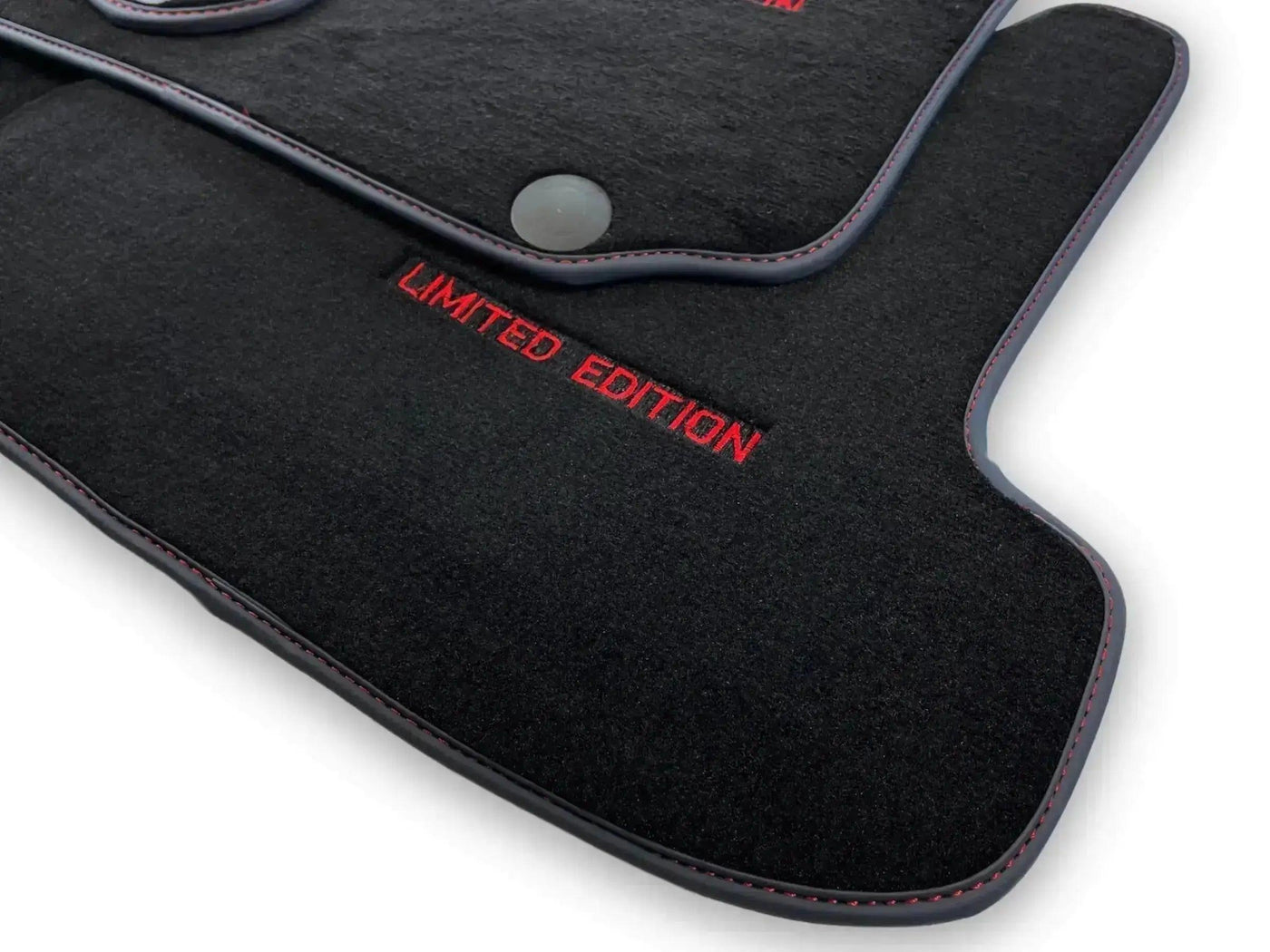 Black Floor Mats For Mercedes Benz S-Class C126 Coupe (1981-1991) | Limited Edition - AutoWin