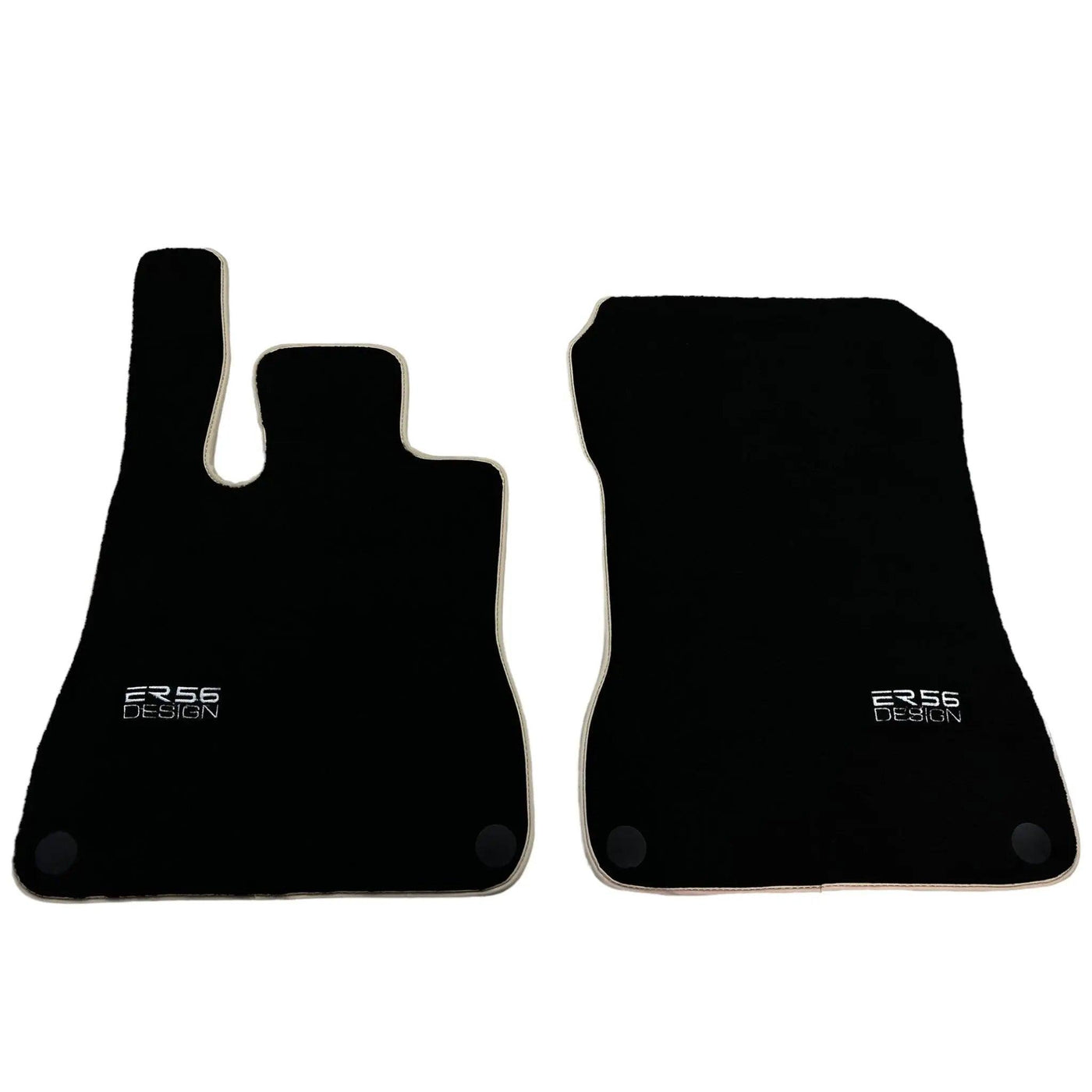 Black Floor Mats For Mercedes-Benz SL-Class R129 (1989-2001) ER56 Design - AutoWin