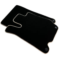 Black Floor Mats For Mercedes-Benz SL-Class R230 (2001-2012) Beige Trim - AutoWin