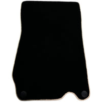 Black Floor Mats For Mercedes-Benz SL-Class R230 (2001-2012) Beige Trim - AutoWin