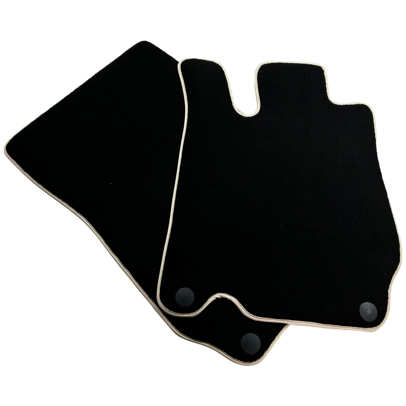 Black Floor Mats For Mercedes-Benz SL-Class R230 (2001-2012) Beige Trim - AutoWin