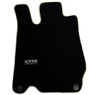 Black Floor Mats For Mercedes-Benz SL-Class R230 (2001-2012) Beige Trim | ER56 Design - AutoWin