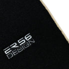 Black Floor Mats For Mercedes-Benz SL-Class R230 (2001-2012) Beige Trim | ER56 Design - AutoWin