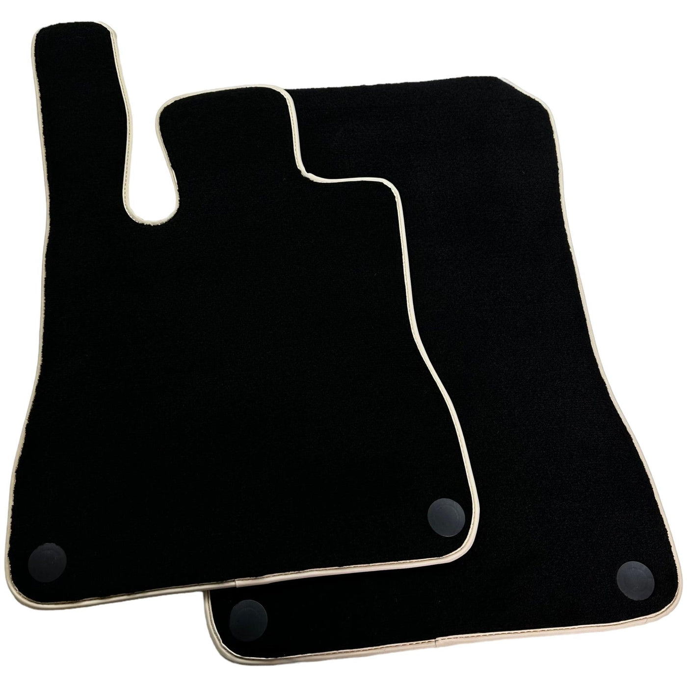 Black Floor Mats For Mercedes-Benz SL-Class R231 (2012-2022) Beige Trim - AutoWin