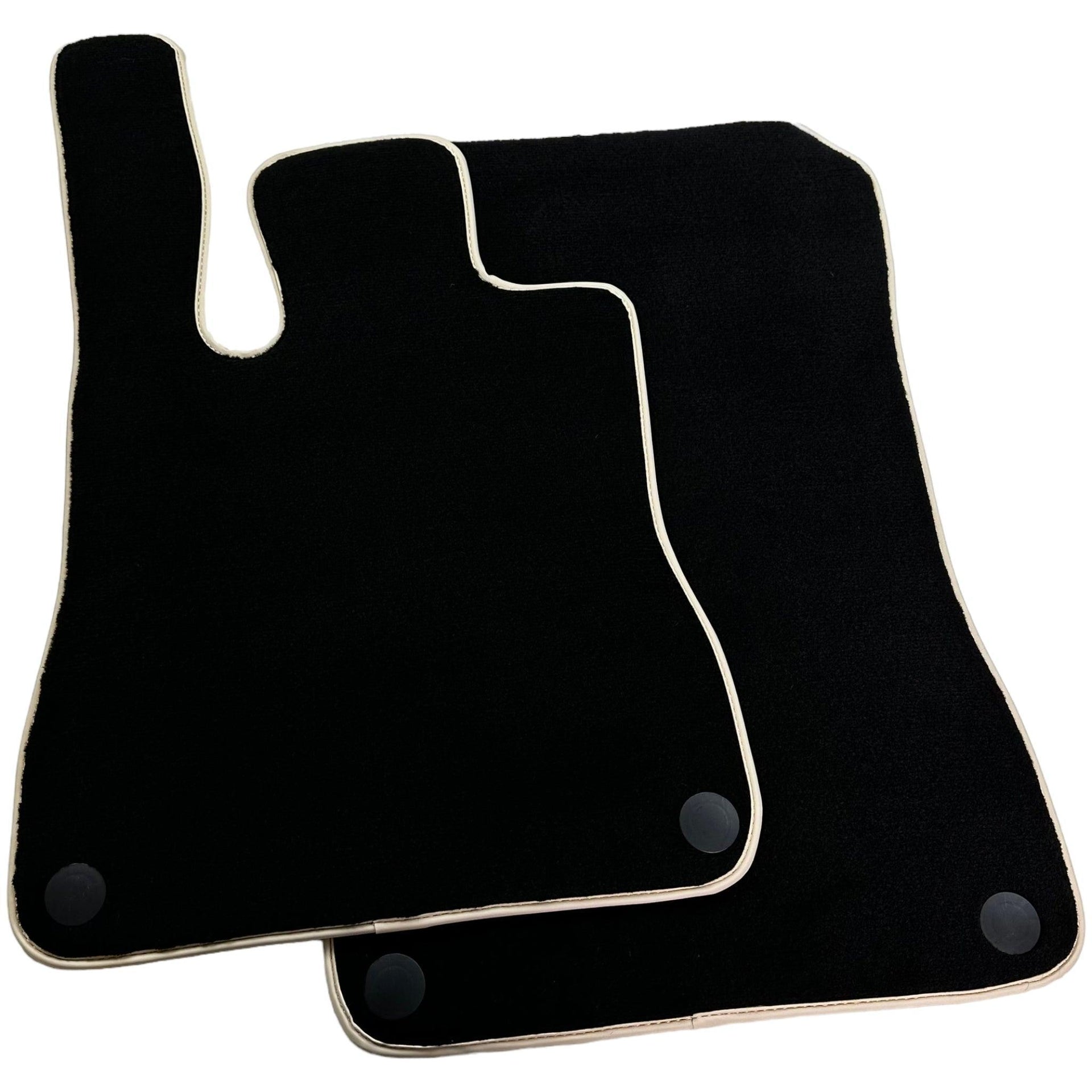Black Floor Mats For Mercedes-Benz SL-Class R231 (2012-2022) Beige Trim - AutoWin