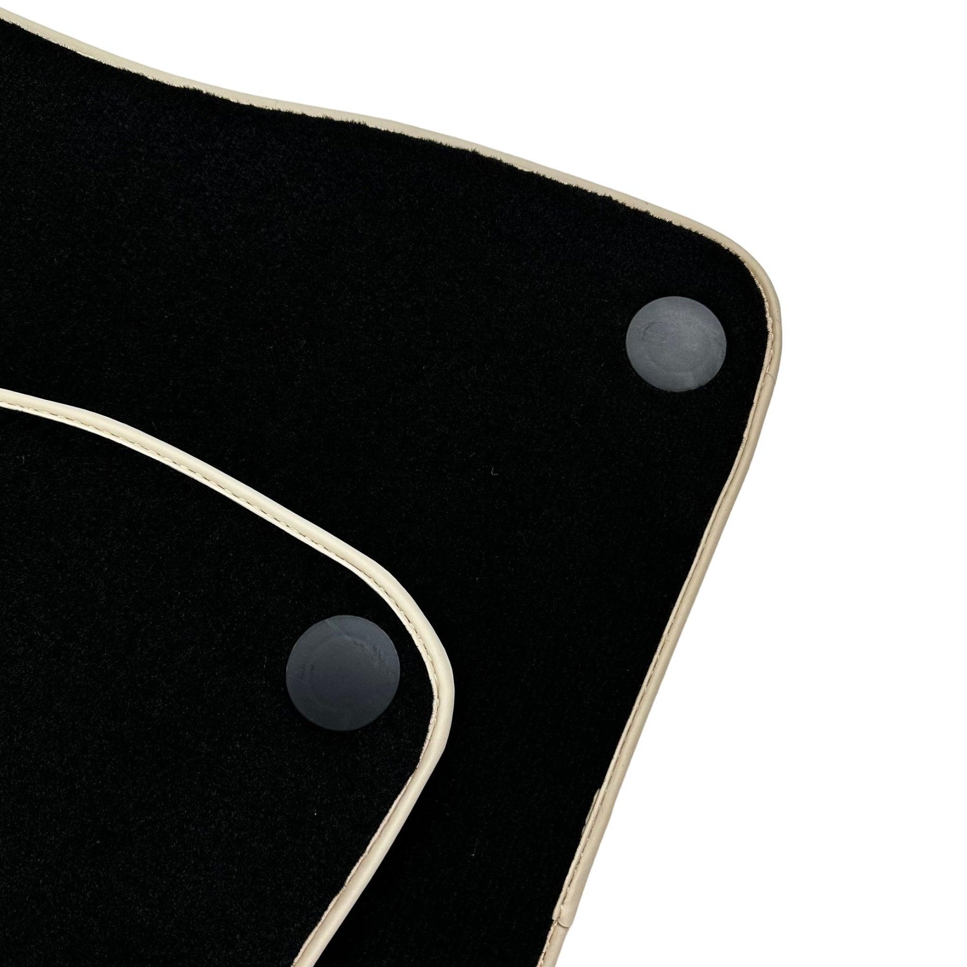 Black Floor Mats For Mercedes-Benz SL-Class R231 (2012-2022) Beige Trim - AutoWin