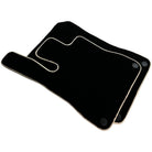 Black Floor Mats For Mercedes-Benz SLC-Class R172 (2016-2023) Beige Trim - AutoWin
