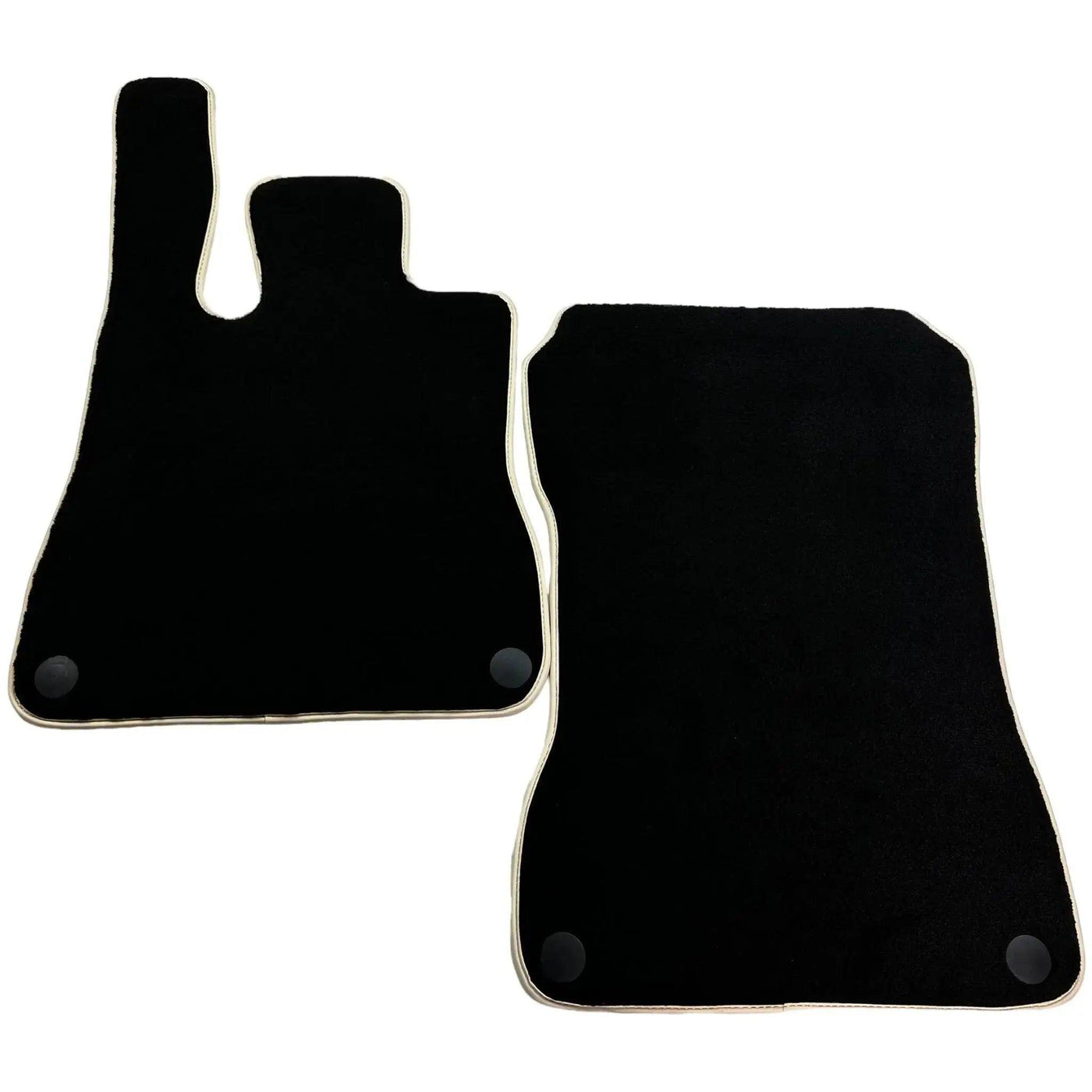 Black Floor Mats For Mercedes-Benz SLK-Class R170 (1996-1998) Beige Trim - AutoWin