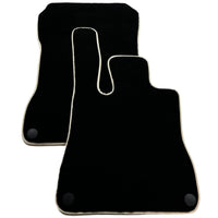 Black Floor Mats For Mercedes-Benz SLK-Class R170 (1998-2000) Beige Trim - AutoWin