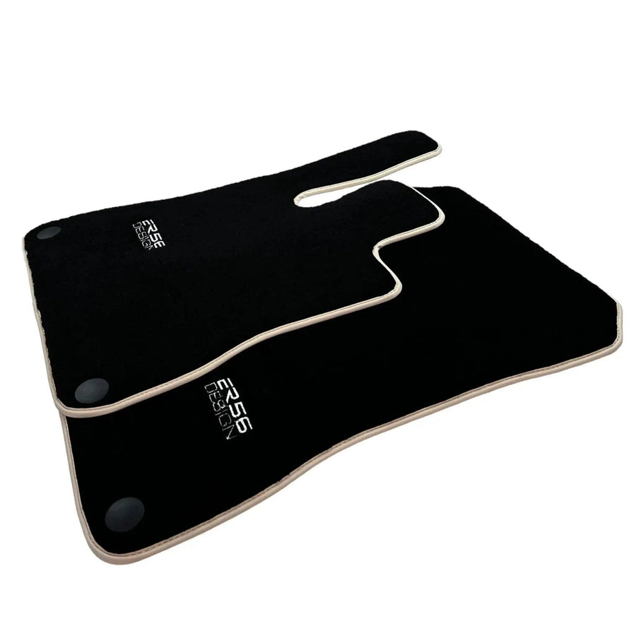 Black Floor Mats For Mercedes-Benz SLK-Class R170 (1998-2000) ER56 Design - AutoWin