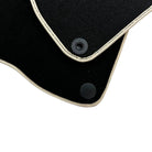 Black Floor Mats For Mercedes-Benz SLK-Class R170 (2000-2004) Beige Trim - AutoWin